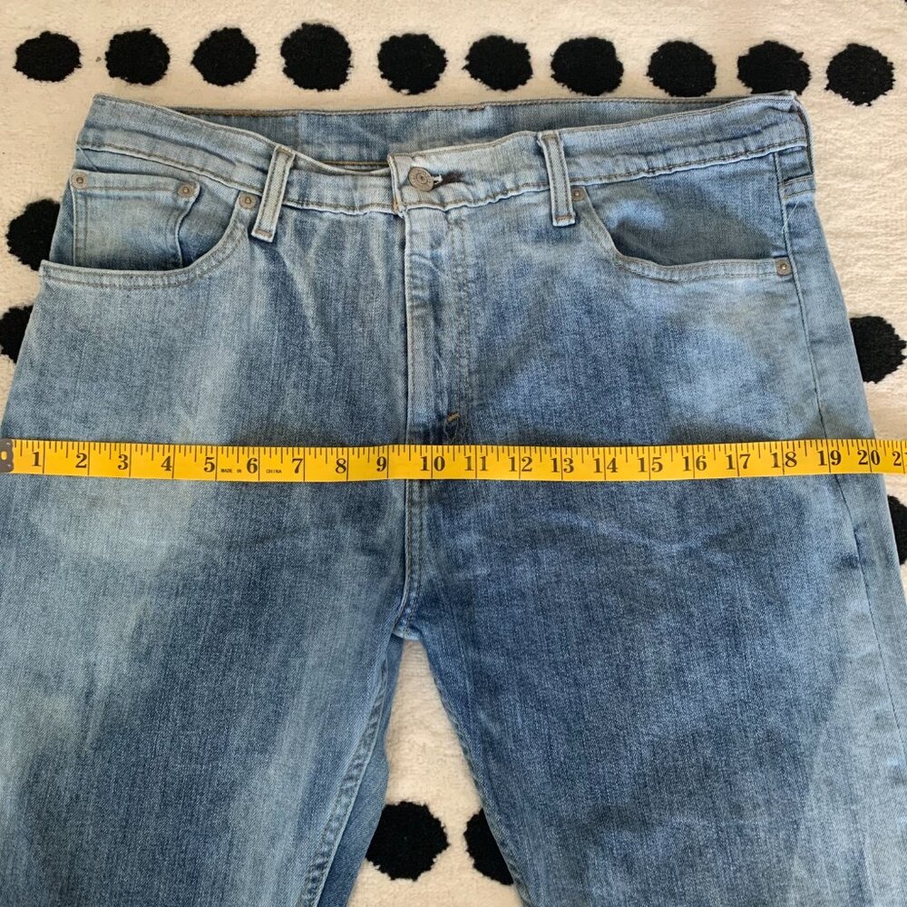 Levi's 508 Tapered Jeans Bleached Denim Slim Fit - Picture 11 of 15